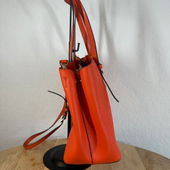 Michael Kors Orange Leather Shoulder Bag - Picture 3 of 8